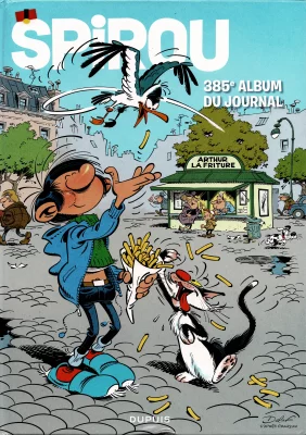 Spirou, 385e album du Journal, Dupuis, 09/2025. Gaston-frites_385e-album-Spirou_WEBP